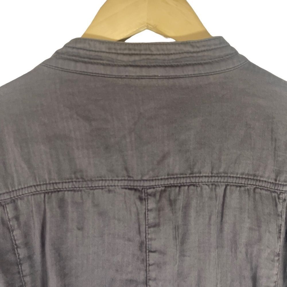 Bobi Grey Cotton Jacket Sz L - Picture 3 of 9